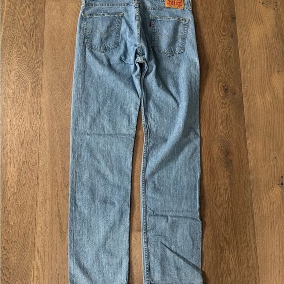Levi’s men’s 505 medium light wash straight leg jeans denim pants size 34 x 34 - Picture 4 of 5